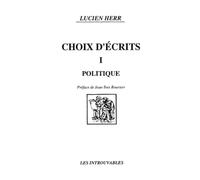 Choix d'écrits politiques