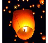 Choix des Produits Papier Chinois lanternes Sky Fly Bougie Lampe pour Wish fête de Mariage, Lot de 50, Blanc