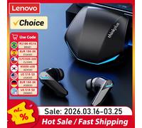 Choix Lenovo GM2 Pro écouteur Bluetooth 5.3 casque avec micro 9D stéréo Pro 6 écouteurs double Modes jeu de musique casque sans fil GM2 Pro Black