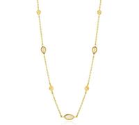 Choker - ANIA loi HAIE - Argent 925 - Plaqué 14k - Opale - Longueur adaptable 33-38cm