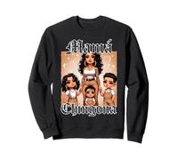 Chola Chibi Girl Hispanic Heritage Month Brown Pride Chicana Sweatshirt