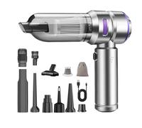 CHOLANG 20000PA Aspirateur à Main,4-in-1 Mini Aspirateur sans Fil avec Moteur sans balais Batterie 6000mAh Type C Dépoussiéreur d'air & Souffleur d'air & Pompe pour la Voiture, Le Bureau et la Maison