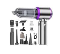 CHOLANG 20000PA Aspirateur à Main,4-in-1 Mini Aspirateur sans Fil avec Moteur sans balais Batterie 6000mAh Type C Dépoussiéreur d'air & Souffleur d'air & Pompe pour la Voiture, Le Bureau et la Maison