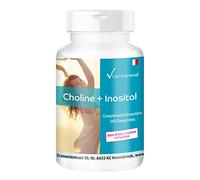 Choline avec Inositol - 240 comprimés - ! POUR 8 MOIS ! - Soutient le foie et le métabolisme des graisses - Hautement dosé | Vitamintrend®