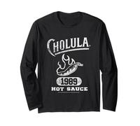 Cholula Vintage Varsity Pepper Since 1989 Hot Sauce Manche Longue