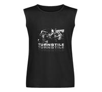 CHOMIGE New Popular Turnstile Sao Paulo 2016 American Hardcore Punk Music Tank Top Sleeveless Quick Dry Mens T Shirt Black Size L