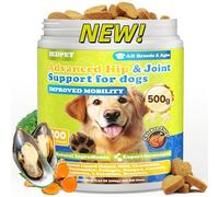 Chondrostress 14 en 1 pour chiens - 500 g complexe de 14 principes actifs avec coquille verte, MSM, glucosamine, chondroïtine, collagène, curcumine, L-carnitine, soin des articulations des chiens