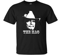 CHONG NA DUO Men's Musician Merle Haggard The Hag Short Sleeve T-Shirt Size L