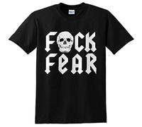CHONG NA DUO Stone Cold Steve Austin F Fear Black Mens Cotton T Shirt Size XL