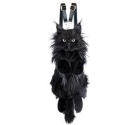 Chongker Sac à dos en peluche Chat, Sac à dos en peluche réaliste en forme de chat, Sac à dos en peluche Chat pour femmes, Sac d'école mignon, Cadeaux faits main pour animaux de compagnie pour filles