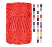 ChongKuan Fil de corde 3mm X 225m pour le crochet - Fil de macramé - Sacs - Fil de coton - Fil de boulanger - Cordon en coton - Corde macramé - Fil de coton - Fil de coton tressé - Fil textile