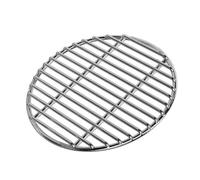 ChongKuan Grille de cuisson ronde en acier inoxydable pour brasero, pizza et pain, polyvalente comme grille de refroidissement pour micro-ondes et gâteaux, grille plate pour barbecue rond (diamètre 58