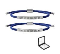 ChongKuan Lot de 2 bracelets « Dont Let The Hard Days Win » « Don't Lass Die Harten Tage Nicht Win » - Bracelets inspirants - Bracelet de motivation, Eine Grösse, 1 pièce, 1