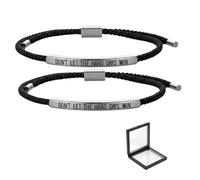 ChongKuan Lot de 2 bracelets « Dont Let The Hard Days Win » « Don't Lass Die Harten Tage Nicht Win » - Bracelets inspirants - Bracelet de motivation, Eine Grösse, 1 pièce, 1