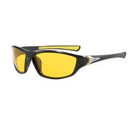 chongning Lunettes de conduite de nuit anti-reflets, protection UV400, lunettes de phare polarisées TAC à verres jaunes, réduction de l'éblouissement pour conduite de nuit, homme et femme, Noir/jaune
