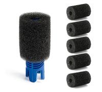 CHONGQILAO 6 Pièces Brosse en Mousse de Queue Robot, Éponge Filtrante pour Aquarium, Filtre de Piscine en Mousse, Noir Filtre Éponge Piscine pour Robots de Piscine 180, 280, 360, 380, 480, 3900 Sport