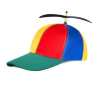 CHONGQILAO Casquette à Hélice Colorée, Chapeau à Hélice pour Enfants, Drôle Casquette de Baseball, Classique Chapeau Rigolo Colorée, Taille Réglable, pour Festival, Comédie, Cosplay, Carnaval Fête