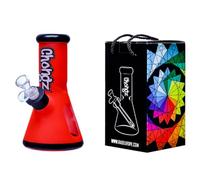 Chongz Néo Geo Pipe à eau Rouge fluo 20 cm 7 mm