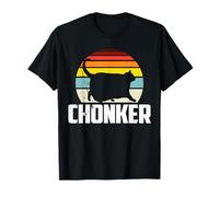 Chonker Fat Cat Meme Funny Chonk Cat T-Shirt