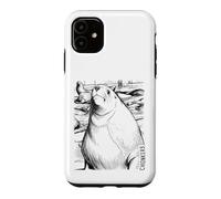 Chonkers The Massive 2000-Pound Sea Lion Ink Sketch Coque pour iPhone 11