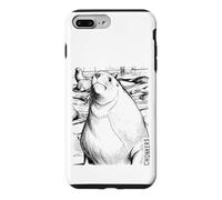 Chonkers The Massive 2000-Pound Sea Lion Ink Sketch Coque pour iPhone 7 Plus/8 Plus