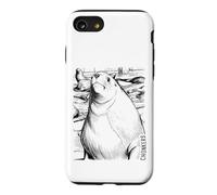 Chonkers The Massive 2000-Pound Sea Lion Ink Sketch Coque pour iPhone SE (2020) / 7/8