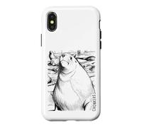 Chonkers The Massive 2000-Pound Sea Lion Ink Sketch Coque pour iPhone X/XS