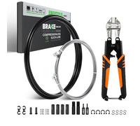 Chooee Kit de câble de frein de vélo - Câble de frein avant / arrière avec cisaille - Câble de frein universel de 2,8 m - Câble Bowden intérieur avec tuyau d'huile de 3,5 m - Pour vélo de route, VTT,
