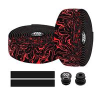 Chooee Lot de 2 bandes de guidon de vélo de route Rouge