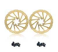 Chooee Lot de 2 disques de frein de vélo 160 mm/180 mm/203 mm, avec 12 vis, pour vélo de route, VTT, BMX.