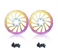 Chooee Lot de 2 disques de frein de vélo 160 mm/180 mm/230 mm, avec 12 vis, pour vélo de route, VTT, BMX
