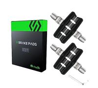Chooee Lot de 2 paires de plaquettes de frein V-Brake pour Shimano Noir 55 mm