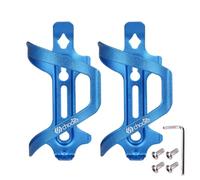 Chooee Lot de 2 Porte-bidon en Aluminium pour vélo/VTT, Bleu