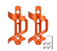 Chooee Lot de 2 porte-bouteilles en aluminium pour vélo de route, VTT, orange