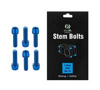 Chooee Lot de 6 boulons pour Guidon de vélo, M5 x 18 mm, Bleu
