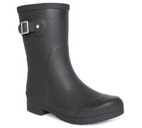 Chooka Womens Solid Mid-height Rain Boot, Delridge Black, 8 US