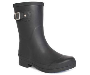 Chooka womens Solid Mid-height Rain Boot, Delridge Black, 9 US