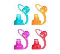 ChooMee SoftSip bec pour gourde alimentaire |Embout anti-fuite pour les tout-petits | Protège les gencives | Diversification menée par le bébé | Silicone sans BPA | 4 pièces - Toutes les couleurs