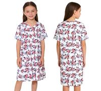 Choomomo Robe Grand Mère Pour Enfants S'Habiller En Grand Mère Costume Vieille Femme Pour Les Filles Fête La Journée D'École Costumes Rose 5-6 ans