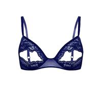 Choomomo Soutien-Gorge Sein Nu Redresse-Sein Femme Dentelle Transparent Brassière Bra Sein Nu Harnais sous-vêtement Lingerie Coquine Bralette S-5XL Bleu Marine M