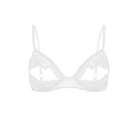 Choomomo Soutien-Gorge Sein Nu Redresse-Sein Femme Dentelle Transparent Brassière Bra Sein Nu Harnais sous-vêtement Lingerie Coquine Bralette S-5XL Blanc H 5XL