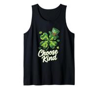 Choose Kind Puzzle Shamrock - Autism Awareness Irish Clover Débardeur