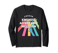 Choose Kindness Acceptation Inclusion Orange Unity Day Manche Longue