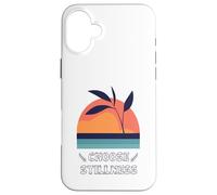 Choose Stillness Meditation Yoga Mindfulness Modern Clean Coque pour iPhone 16 Plus