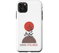 Choose Stillness Minimalist Lotus Yoga Meditation Graphic Coque pour iPhone 11 Pro Max