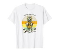 Choose to Be Sweet Everyday Cute Ananas T-Shirt Graphique avec Valeur