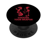 Choose Your Weapon Antiguerre Message Fort Protestation Paix PopSockets PopGrip Adhésif