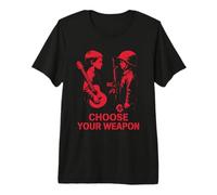 Choose Your Weapon Antiguerre Message Fort Protestation Paix T-Shirt Haut de Gamme