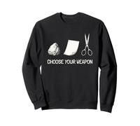 Choose Your Weapon Funny Rock Paper Scissors Game Sweatshirt
