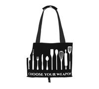 Choose Your Weapon Sac de transport pour animal domestique Sac à main pour chat et chien Sac fourre-tout portable pliable